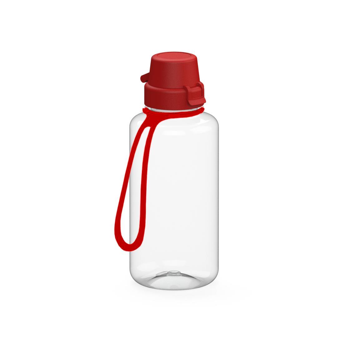 Trinkflasche ´School´ klar-transparent inkl. Strap 0