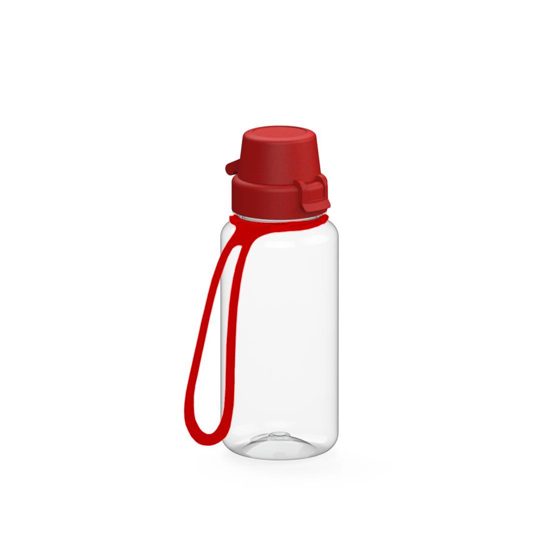 Trinkflasche ´School´ klar-transparent inkl. Strap 0