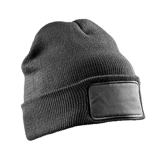 Recycled Double Knit Printers Beanie