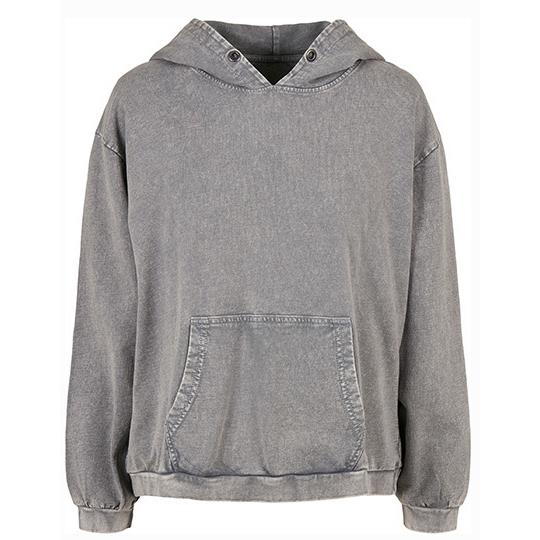 Ladies� Acid Washed Oversize Hoody