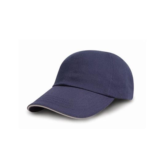 Brushed Cotton Decorators Cap With Sandwich Peak