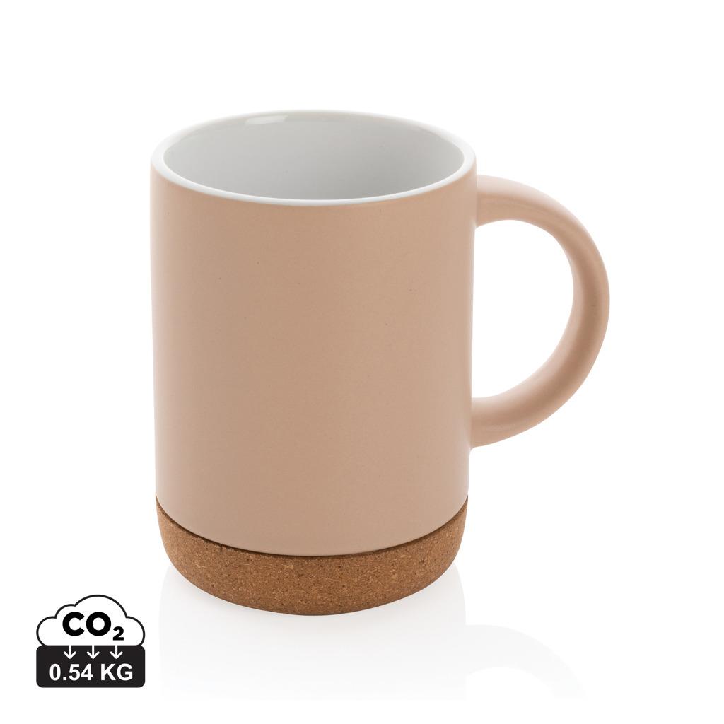 Keramikbecher mit Korkboden, 280ml