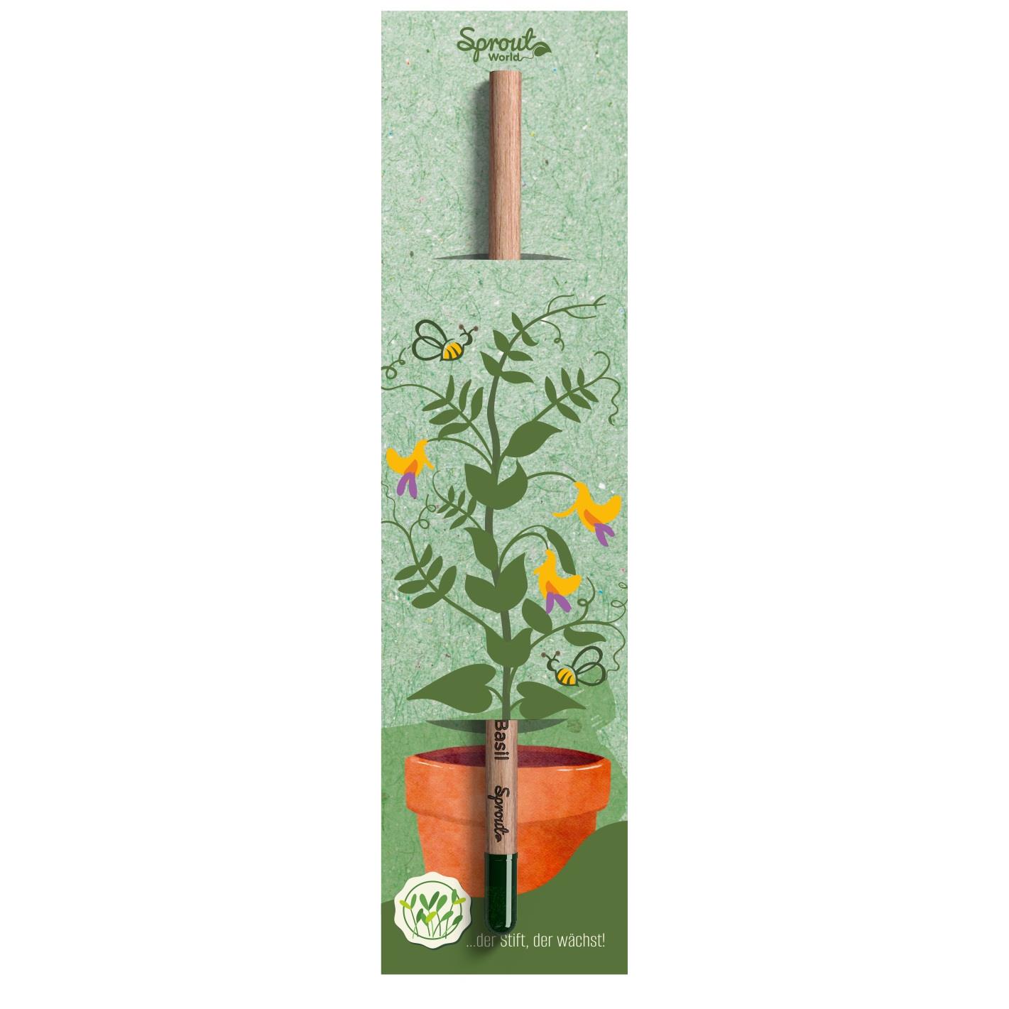 SPROUT - Multifarbstift mit grossem Ansteckk�rtchen