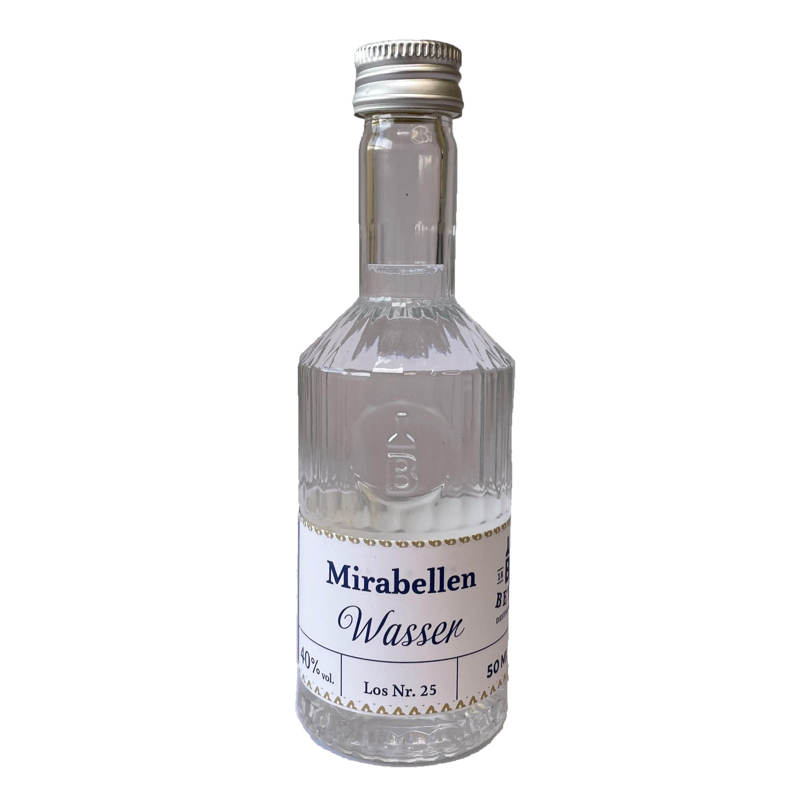 Mirabellenwasser 50 ml in Tastingflasche, 40 % vol.