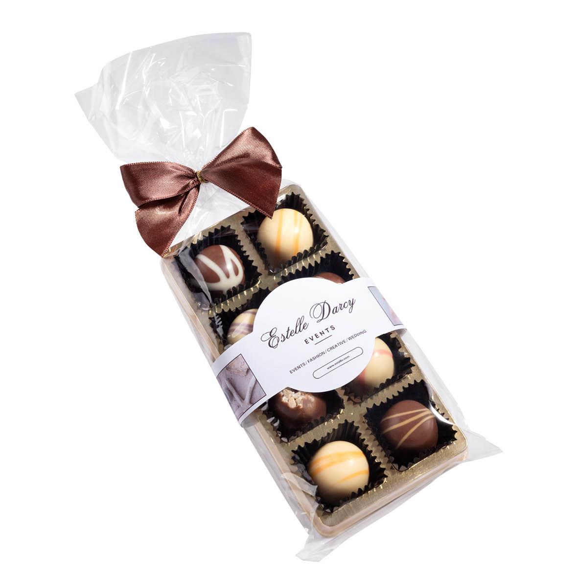 8 PREMIUM-PRALINEN IN T�TE MIT SCHLEIFE
