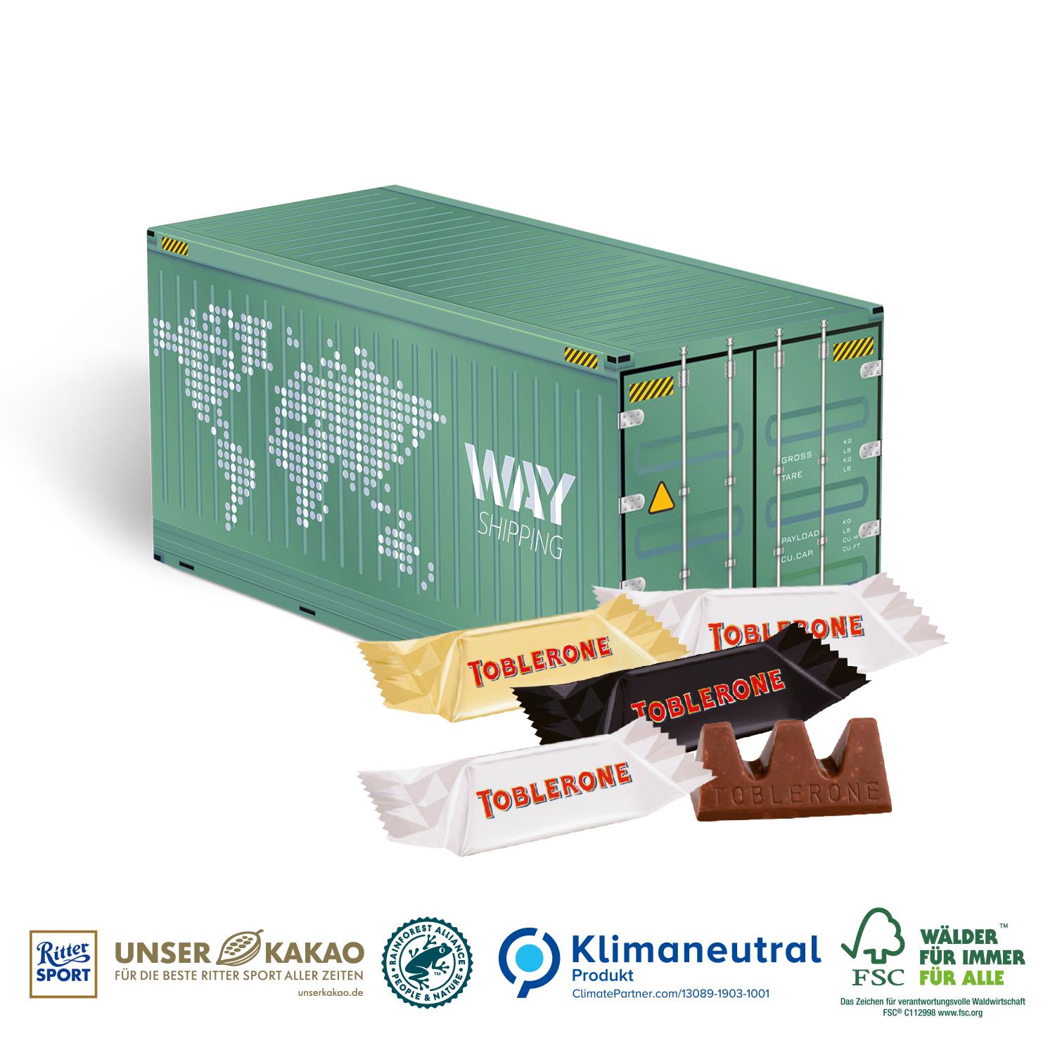 3D Präsent Container, Klimaneutral