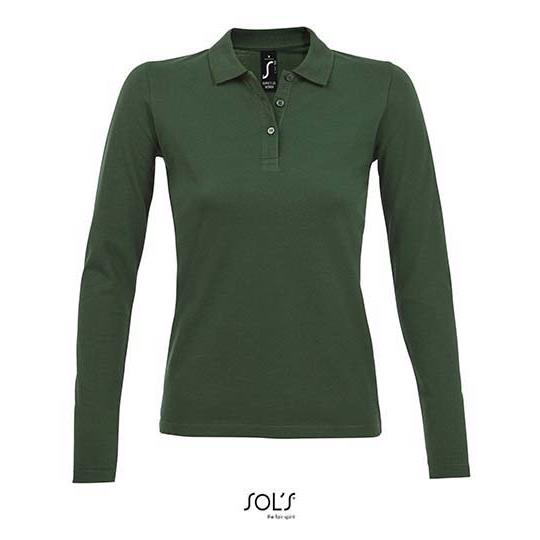 Women´s Long-Sleeve Piqué Polo Shirt Perfect