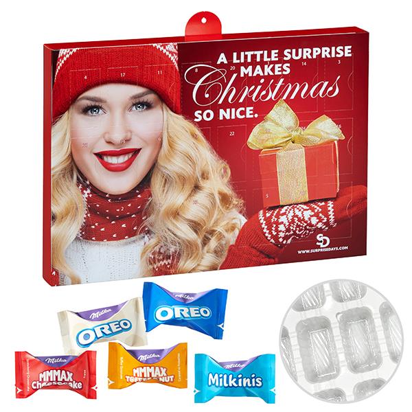 Premium Marken-Adventskalender mit Milka Favourites