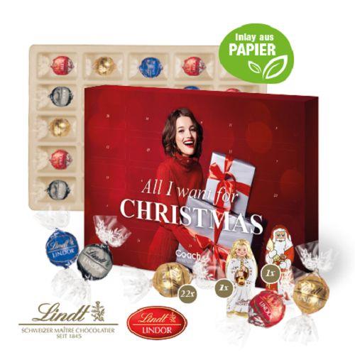 Adventskalender Lindt Lindor mit Santa & Engel Lindt