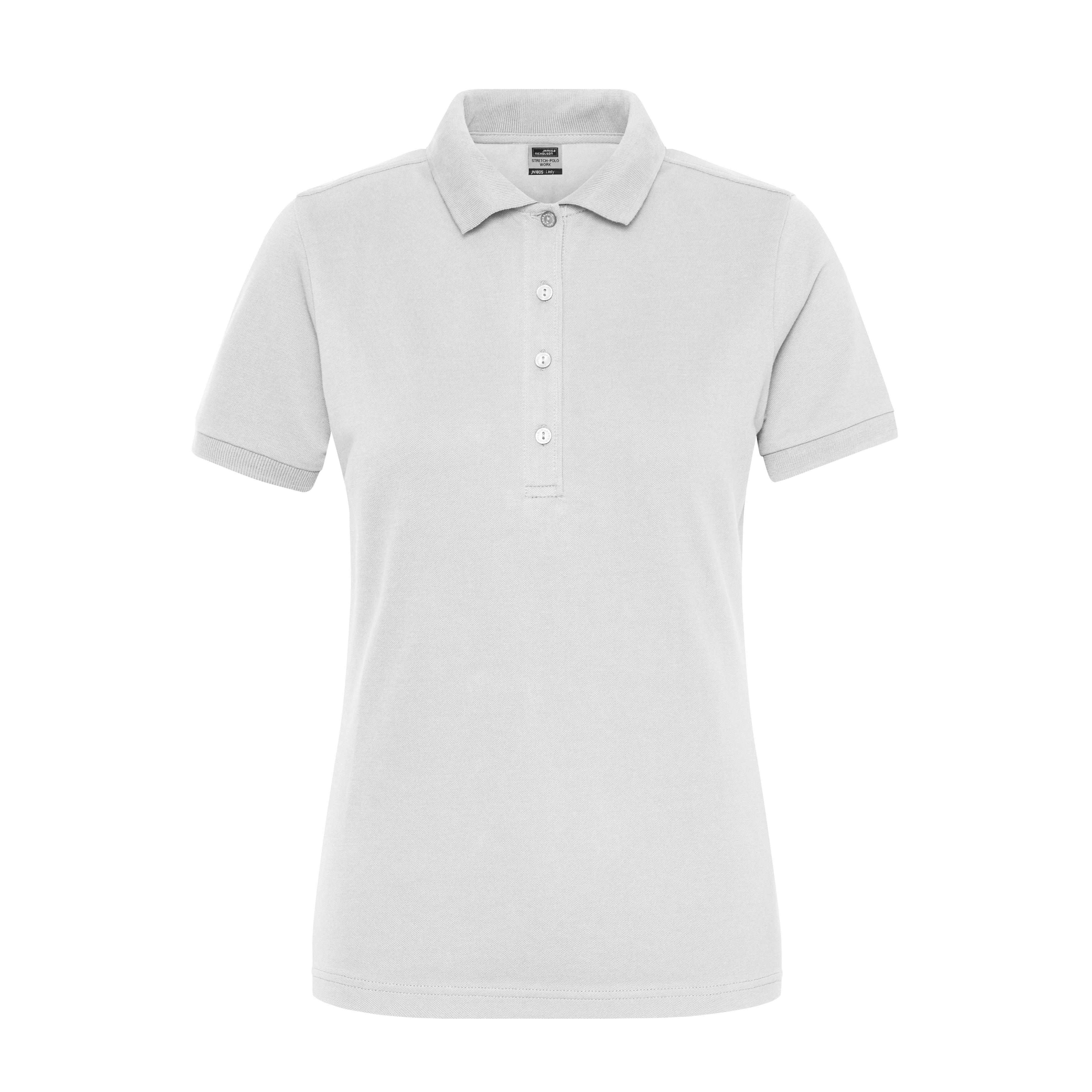 Ladies� ORGANIC Stretch-Polo Work - SOLID -   OCS