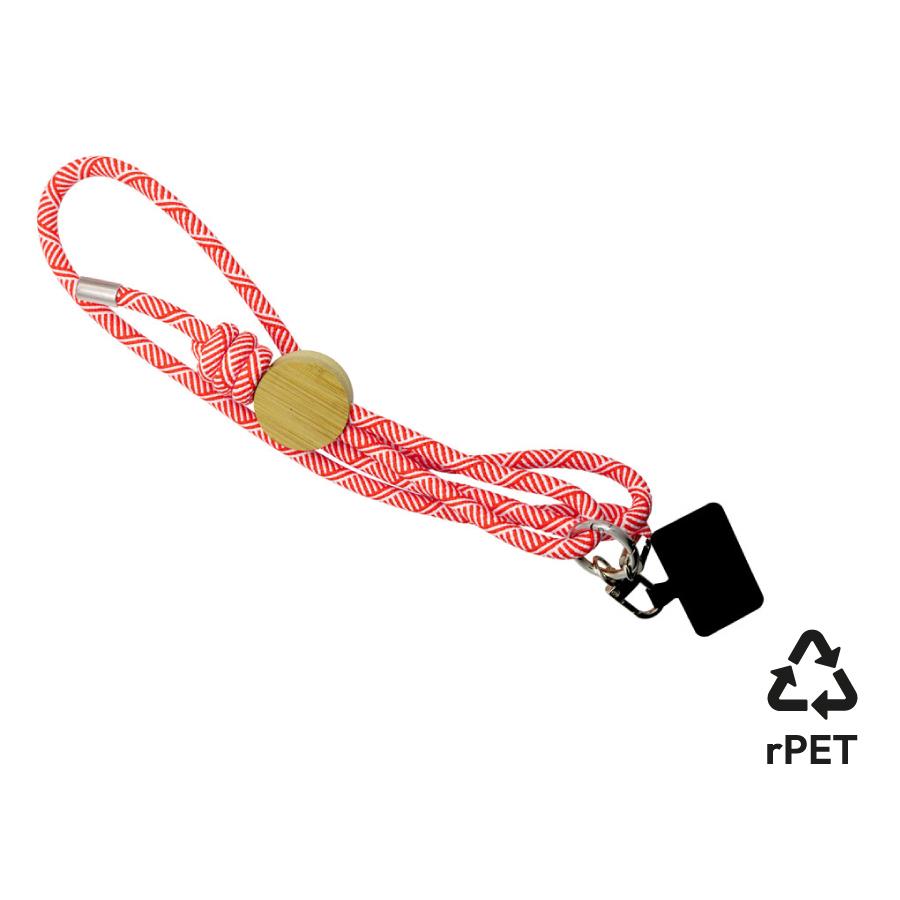 Smartphone-Lanyard  Madrid , rot RPET